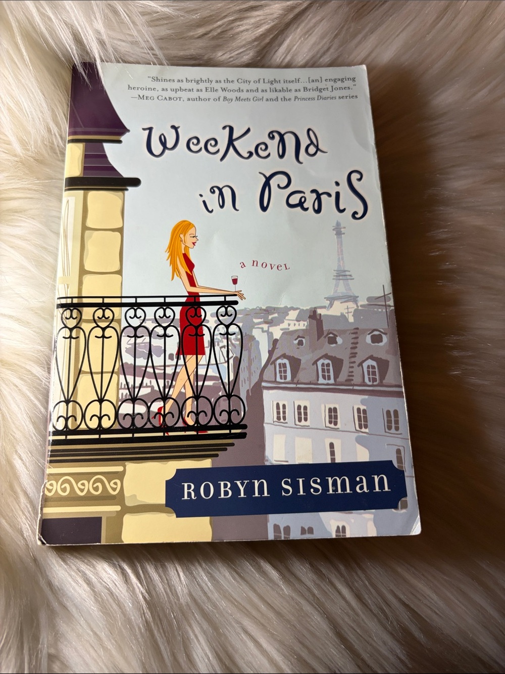 '📚 3 for $15 📚 Weekend in Paris' Paperback Novel - Light Blue & Red Cover